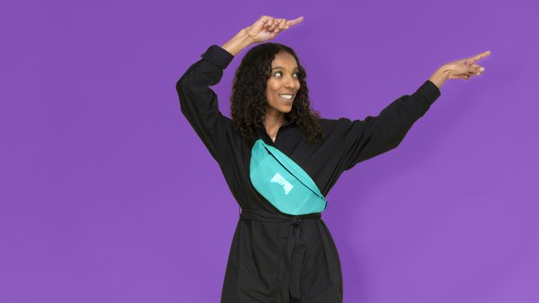 Carriera in OVB Ragazza con marsupio